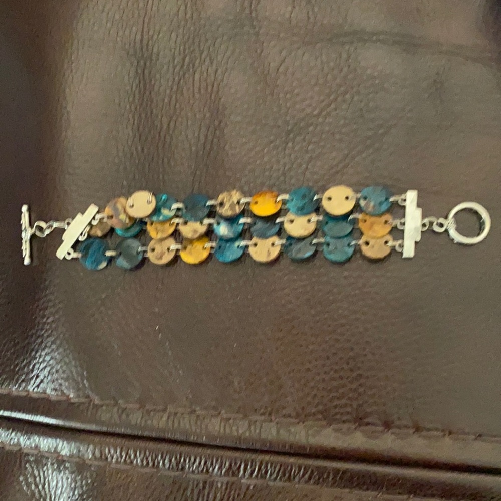 Lia Sophia Aloha Triple Strand Toggle bracelet